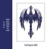 Waterproof Men's Herbal Tattoo Stickers: Full & Half Back, Long-Lasting, Large Floral Designs for Chest & Arm.