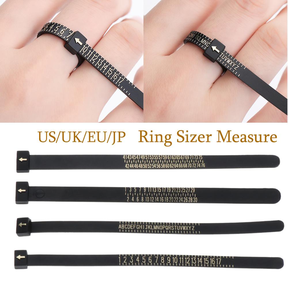 British/American Sizes A-Z Wedding Ring Band Finger Gauge Ring Sizer Measure Genuine Tester