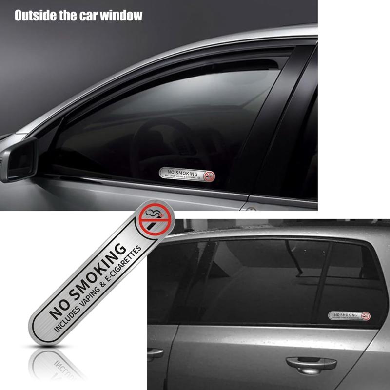 20 шт. Автомобильные предупреждающие наклейки Знак «Не курить» Предупреждающая маркировка Высокая видимость ПВХ наклейки для помещений и улицы