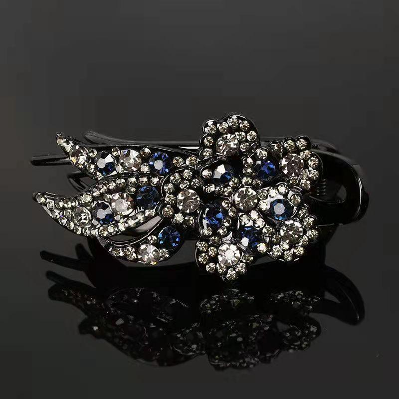 Корейская заколка-уточка со стразами для женщин