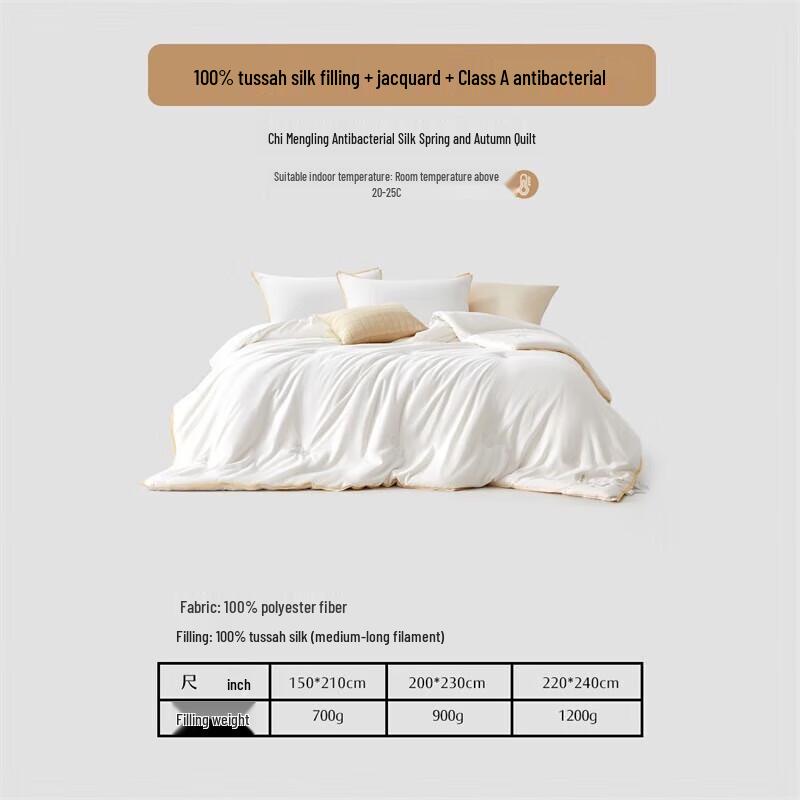 Mercury Home Textiles Xifeng Antibacterial Silk Blend Quilt