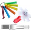Air Conditioner Condenser Fin Comb Set Brush Repair Tool for Condenser Coil