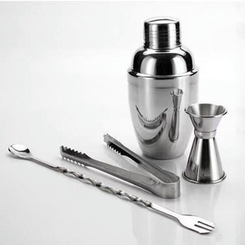 350ml Japanese Style Cocktail Shaker Set Ounce Cup Ice Tongs Cocktail Shaker 4-piece Set