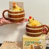 Ceramic Capybara Mug Cute Kawaii Coffee Cups Creative Capybara Water Bucket Cup  Home