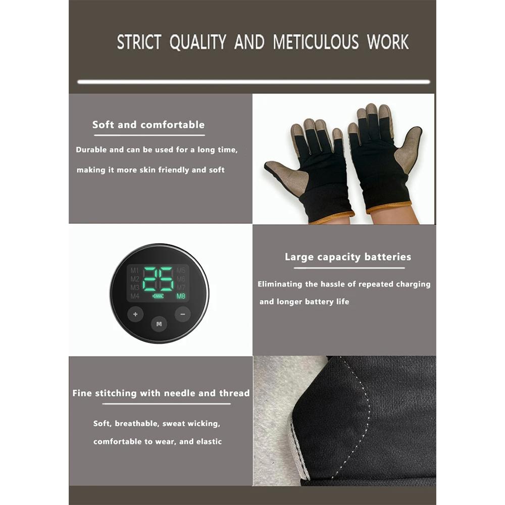 Одна пара перчаток для электрического массажа EMS, электроакупунктурная стимуляция, перчатки для токопроводящей терапии, косметический уход за руками