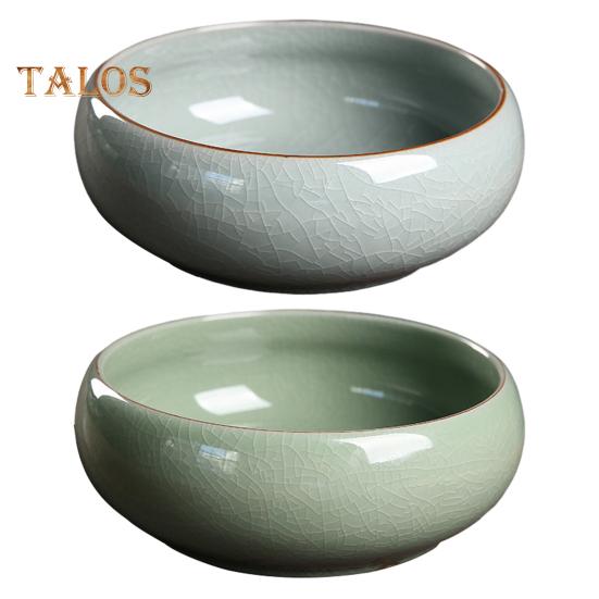 Чаша для лотоса, керамическая ретро-чаша для лотоса, держатель для гидропонных растений, однотонный глазурованный цветочный горшок для водных растений, чаша для нарцисса, лотос