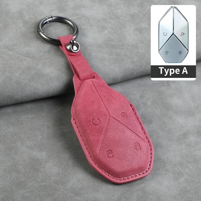 For BYD Equation Leopard 5 2025 2025 Handmade Car Smart Key Case Cover Keyless Remote Entry Fob Keychain Accessories