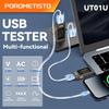 UT01U NEW USB Tester 4-30V 6.5A DC Voltage Meter Ammeter 0-195W Real Time Power Current Voltage Monitor Charging Capacity Tester