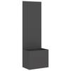Garden Privacy Screen Canvas Black 50 x 150 cm