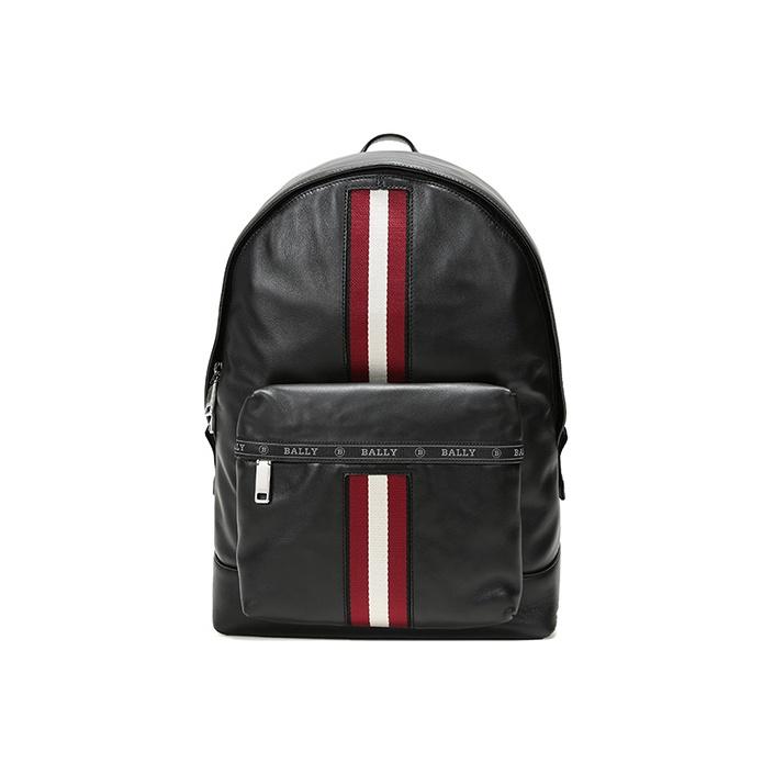 Bally Рюкзак мужской Harper, в красно-белую полоску, повседневный, трендовый, классический, простой, большой вместимости, черный HARPER-10