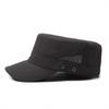 Summer quick-drying flat-top hat men's outdoor cool and breathable sports hat curved brim adjustable mesh sun hat