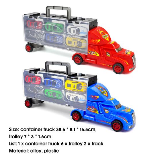 1 набор игрушечных моделей, реалистичных, симпатичных, раздвижных, мини-контейнеровозов для мальчиков и девочек