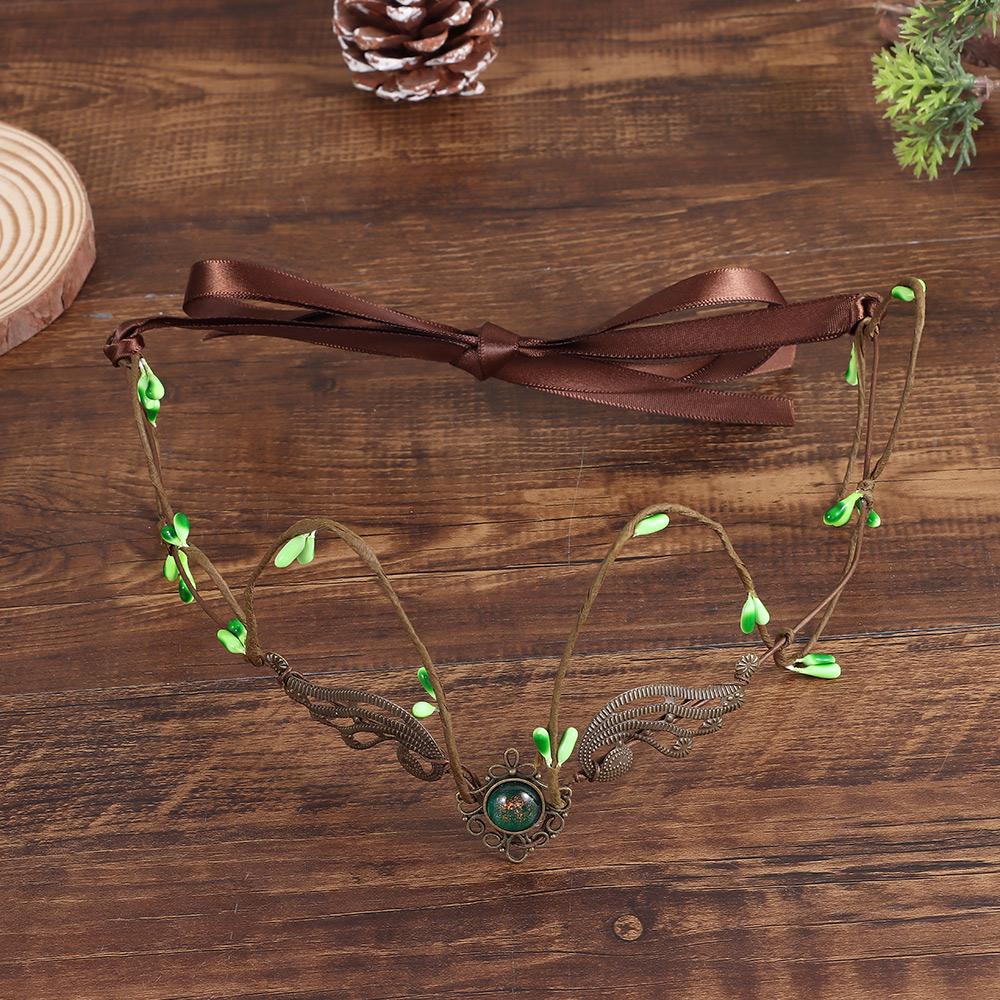 Аксессуары для волос Дизайн лозы Эльфийская корона Свадебный стиль Тема ведьмы Головной убор Аксессуар для платья Свадебный аксессуар Лесная корона