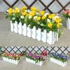 1 Bouquet Artificial Carnation Flower Wooden Fence DIY Stage Party Holiday Decor