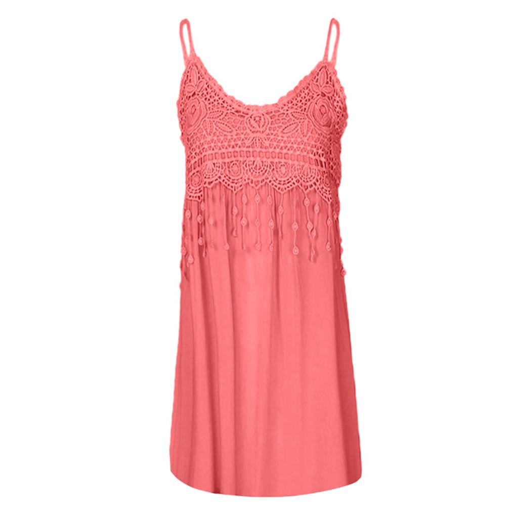 Женское модное платье без рукавов, летнее хлопковое модное длинное платье с кисточками