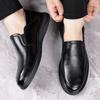 Fashion Fashion Casual Leather Men's Dress Shoes Spring Autumn New Designer Soft Sole Solid Color Loafers Man