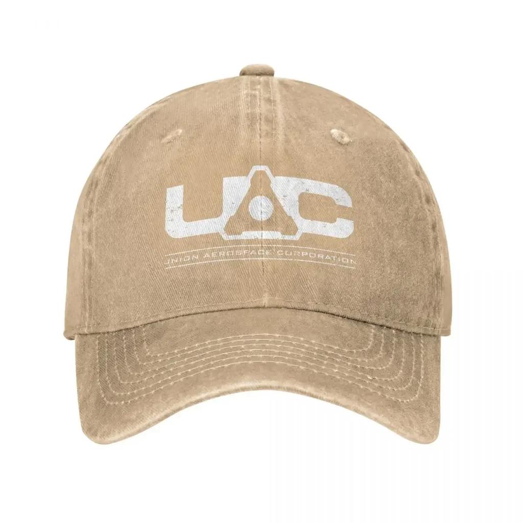 aDoomed UAC Washed Baseball Cap Video Game Fashion Trucker Hat Summer Men Adult Hunting Camping Designer Baseball Caps
