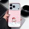 Рождественский Зимний Чехол для телефона с принтом снеговика для iPhone Air 17 16 15 14 13 12 Pro Max 17 Pro 11 16e Текстура кожи ТПУ Мягкий