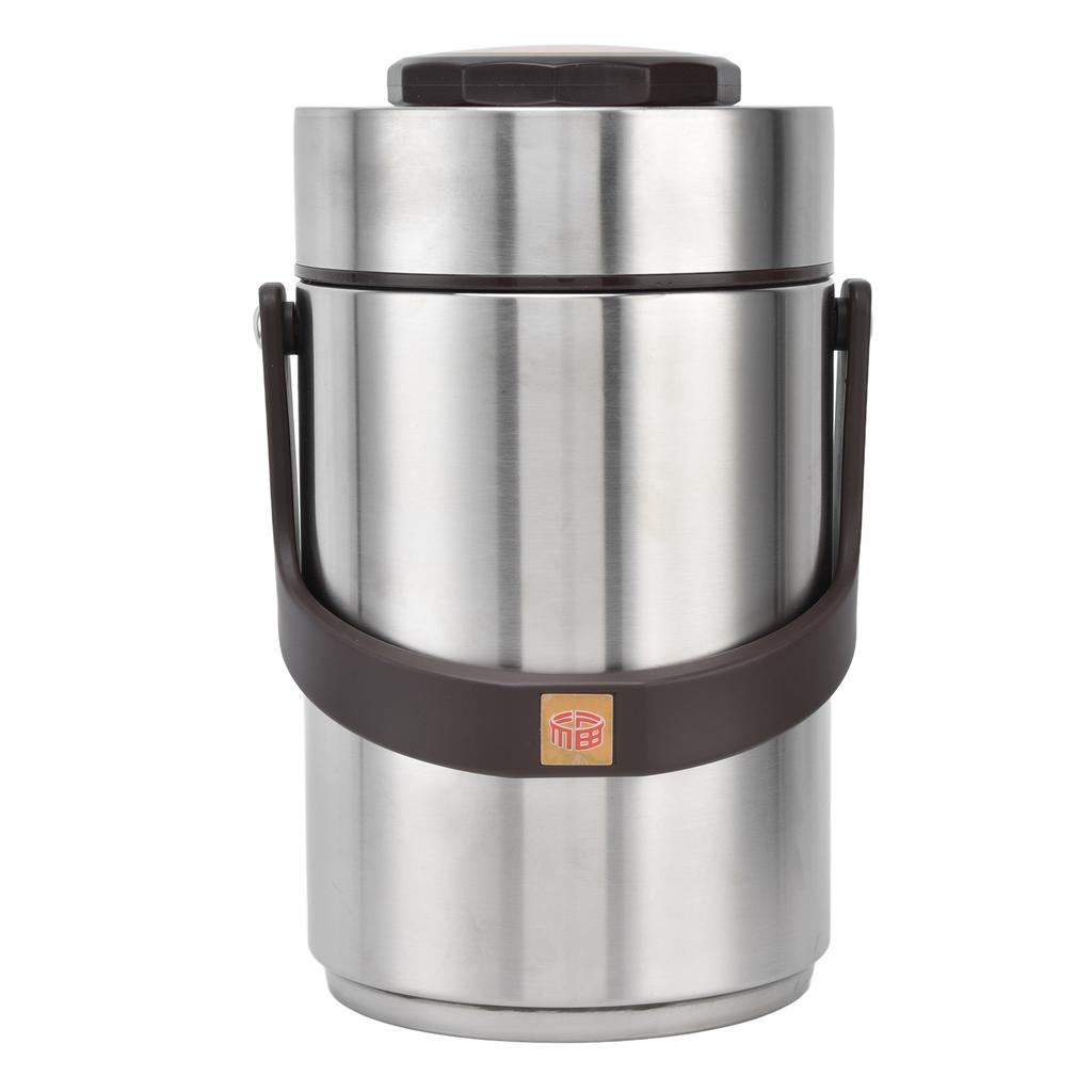 304 нержавеющая сталь 2.3л большой емкости вакуумная изоляция ланч-бокс Бенто 3 слоя пищевой контейнер