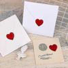500pcs 3.8cm Heart Stickers, Red Heart Stickers Wedding Valentine's Day Heart Stickers