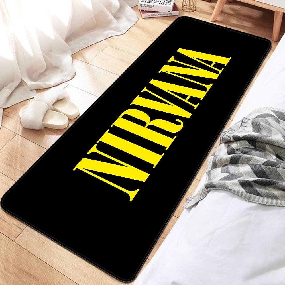 N-Nirvana Rock Band Kitchen Mat Cheaper Anti-slip Modern Living Room Balcony Printed Modern Home Decor