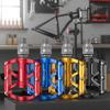 Lightweight Platform Bicycle Pedals with Aluminum Bearings and QR Quick Release