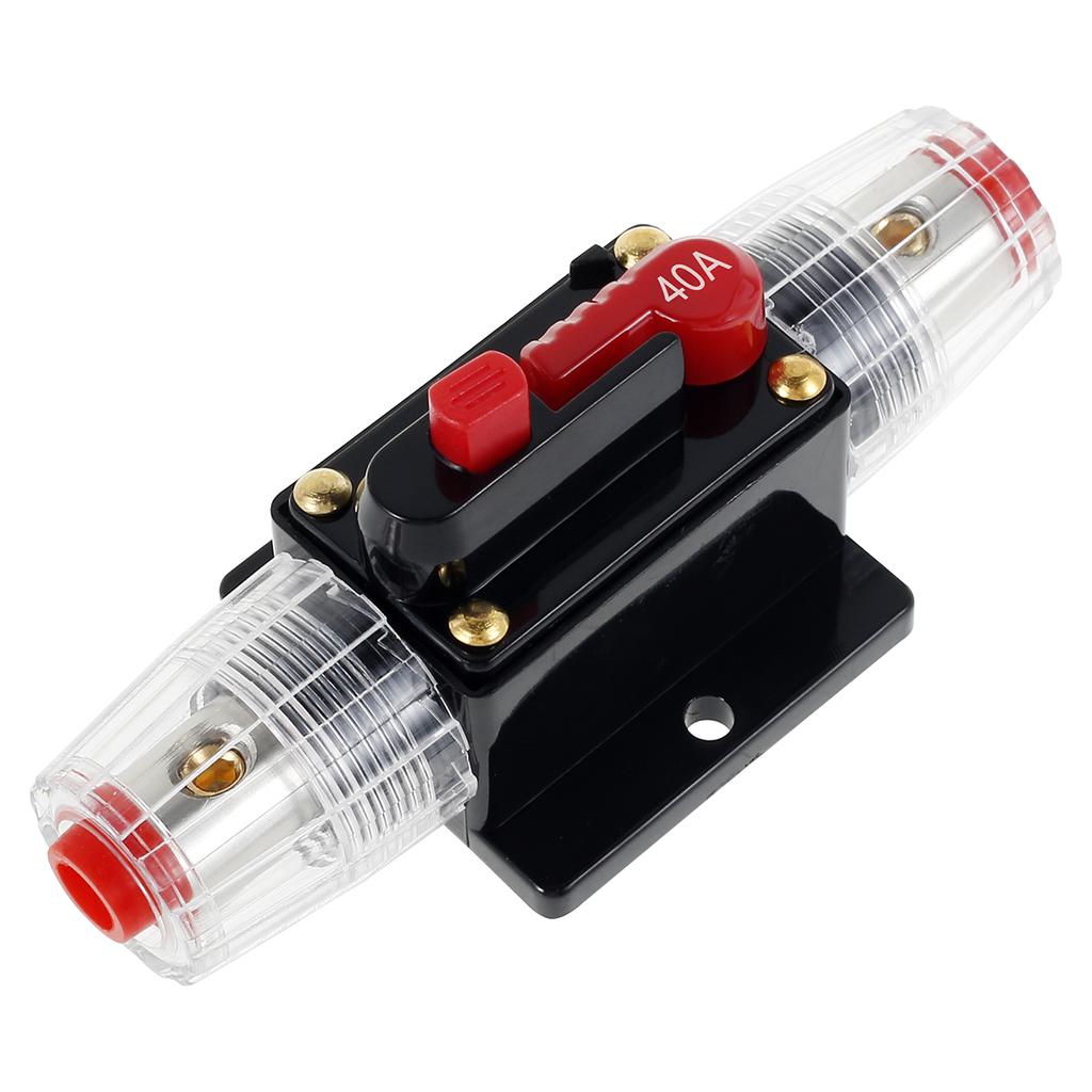 12-48V Circuit Breaker Switch Resettable Fuse Holder Car Audio Inline Circuit Breaker 20A 30A 40A 50A 100A 150A Circuit Breaker