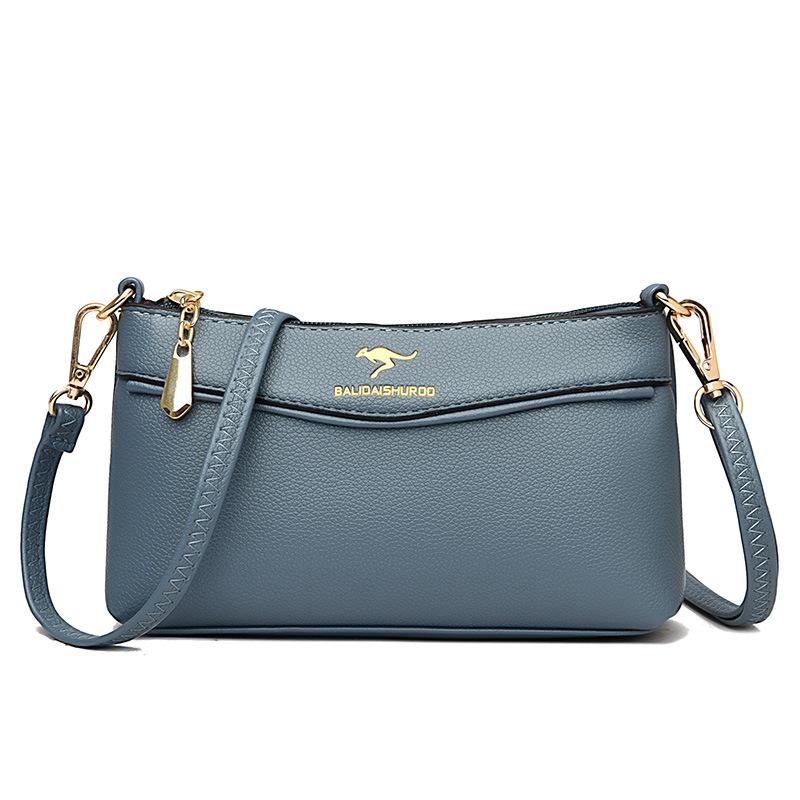 Модная женская сумка через плечо, однотонная, в стиле ретро, сумка через плечо, женская сумка через подмышку с ремнем через плечо