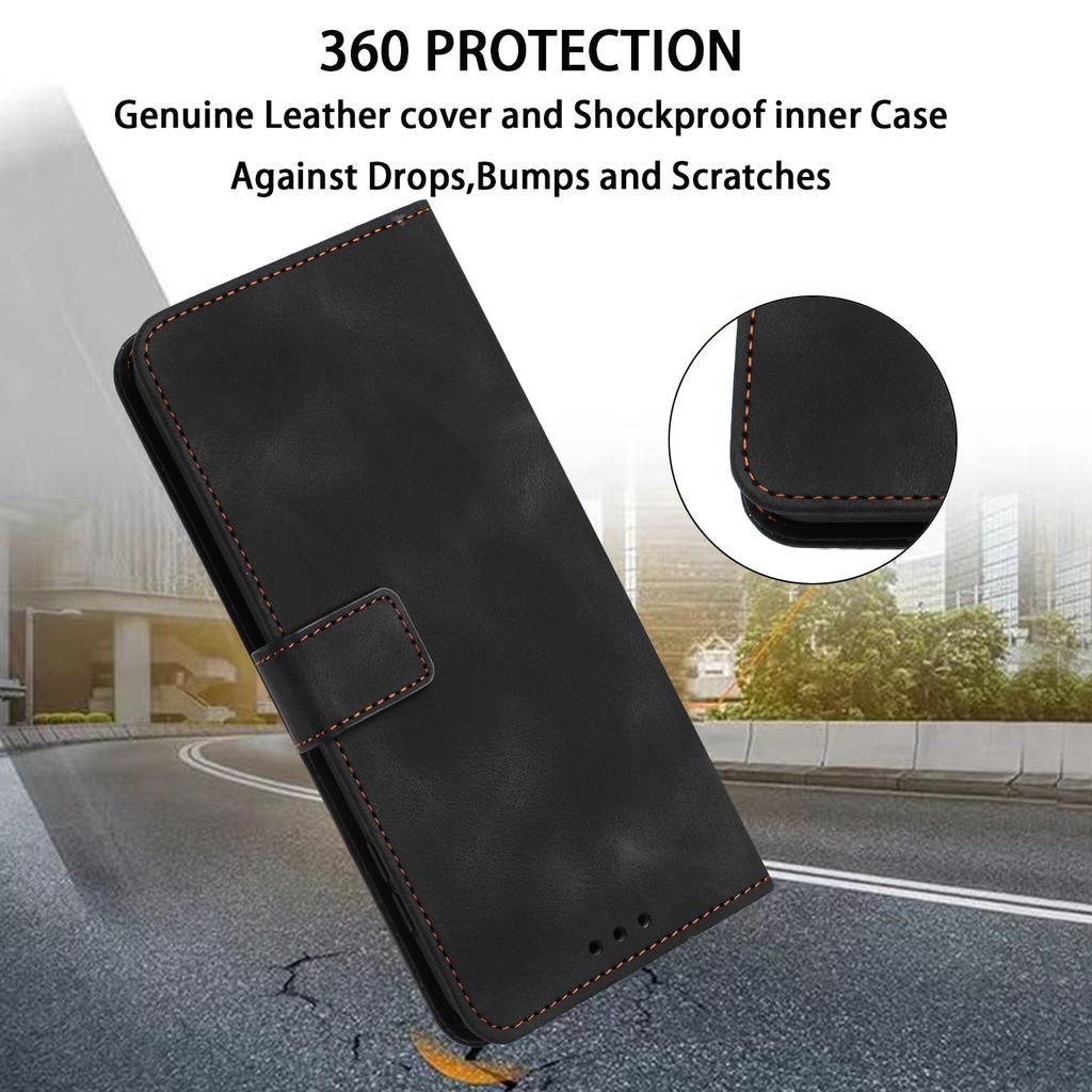 Для iPhone Air Case Чехол-кошелек из кожи однотонный Защитная крышка для телефона