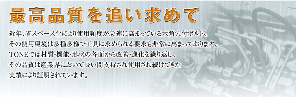 TONE Long Ball Point L Type Wrench Set BPLT90 9 Items Contents