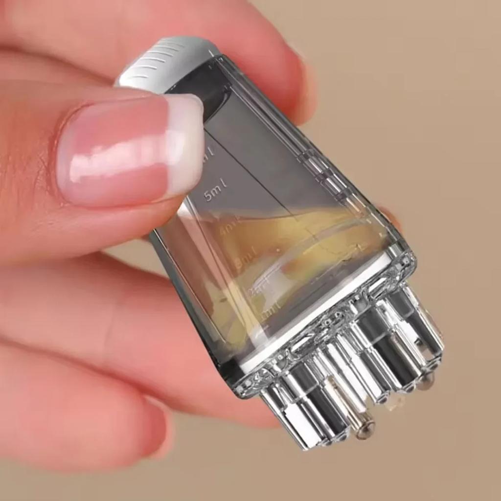 1 шт. - Роликовая расческа для оживления кожи головы - Массажный шарик, пропитанный эфирным маслом, для стимуляции роста волос и питания кожи головы.