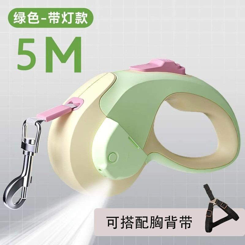Luminous Automatic Retractable Dog Leash Anti‑Break Safety Walking Pet Leash Chain for Small Medium Dogs Daily Outdoor Supplies
