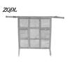 Backseat Barrier for Pets Car Seat Gap Storage Net, Multifunctional Organizer Kids, Interior Mesh 9 Grid Layered Divider with 59x59cm, Universal Auto