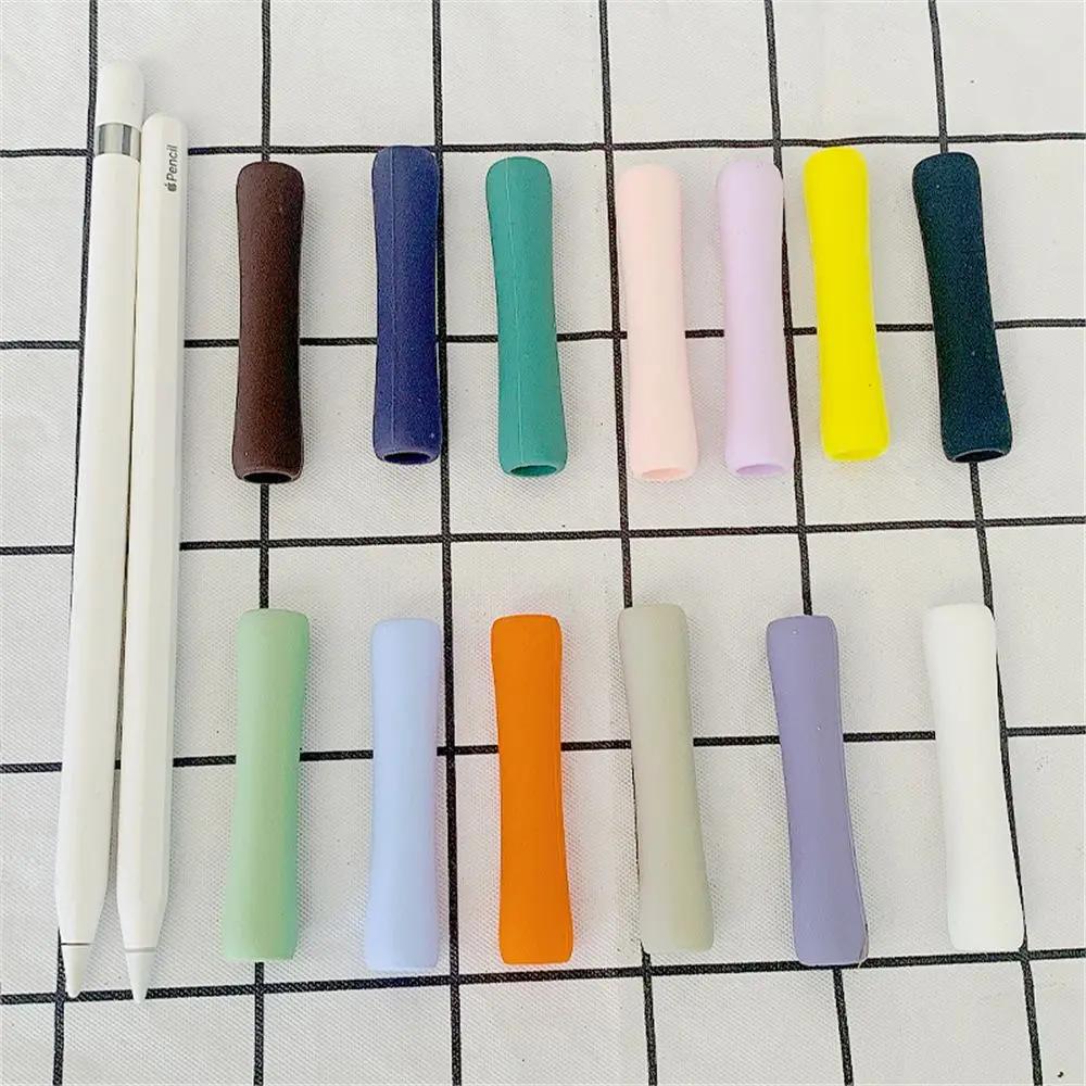 Мягкий силиконовый чехол-накладка с захватом-ручкой для Apple Pencil 1/2