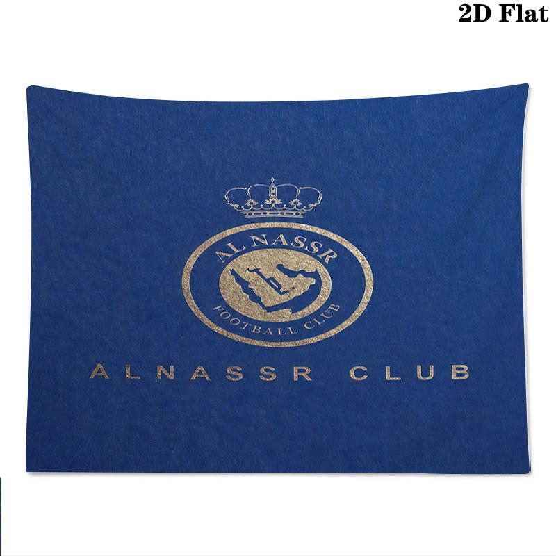 Al-Nassr FC Wall Tapestry Aesthetic Wall Hanging Printed Fabric Blanket Decorative Tapestries for Bedroom Living Room Home Decor