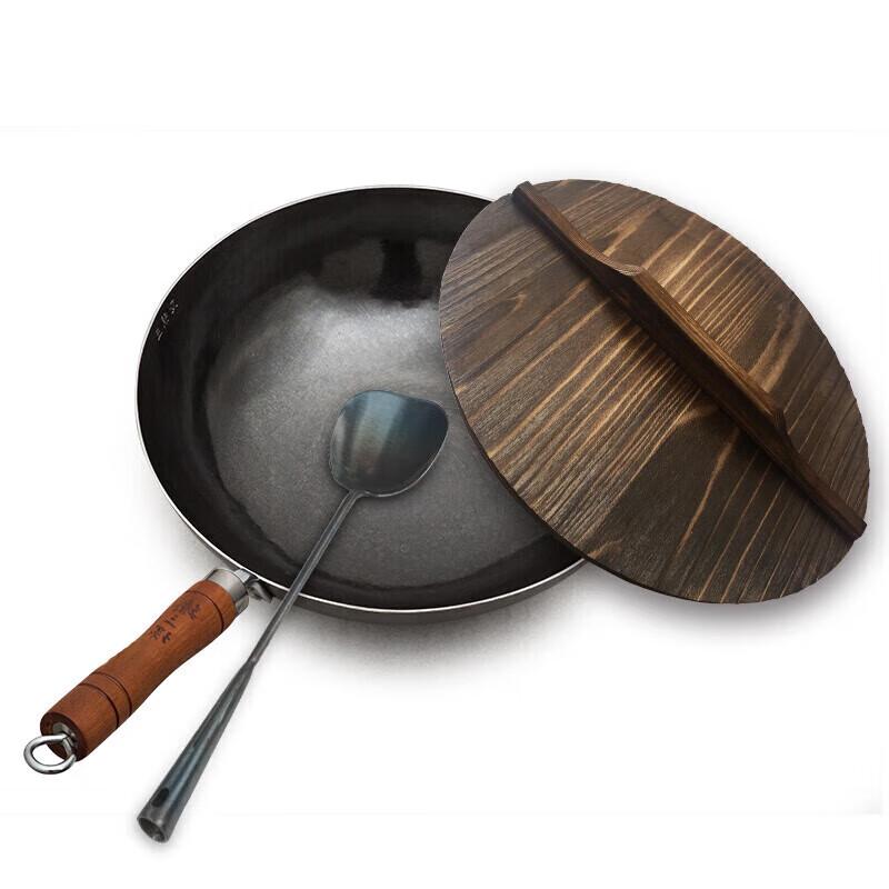 Zhensanhuan Authentic Zhangqiu Hand-Forged Iron Wok