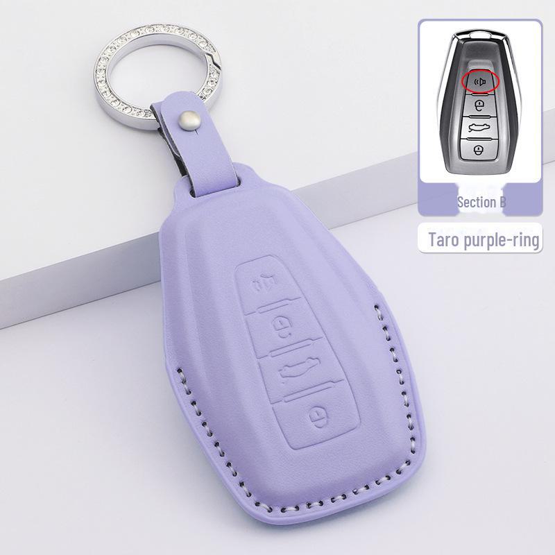 Чехол для ключа Geely Emgrand для Xingrui, Xingyue L, Binrui Cool, Boyue, Binyue и GS - кожаный чехол для мужчин и женщин