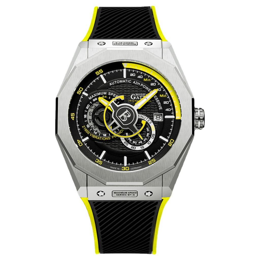 Часы Bonest Gatti Деловые светящиеся в темноте механические часы Водонепроницаемые роскошные часы