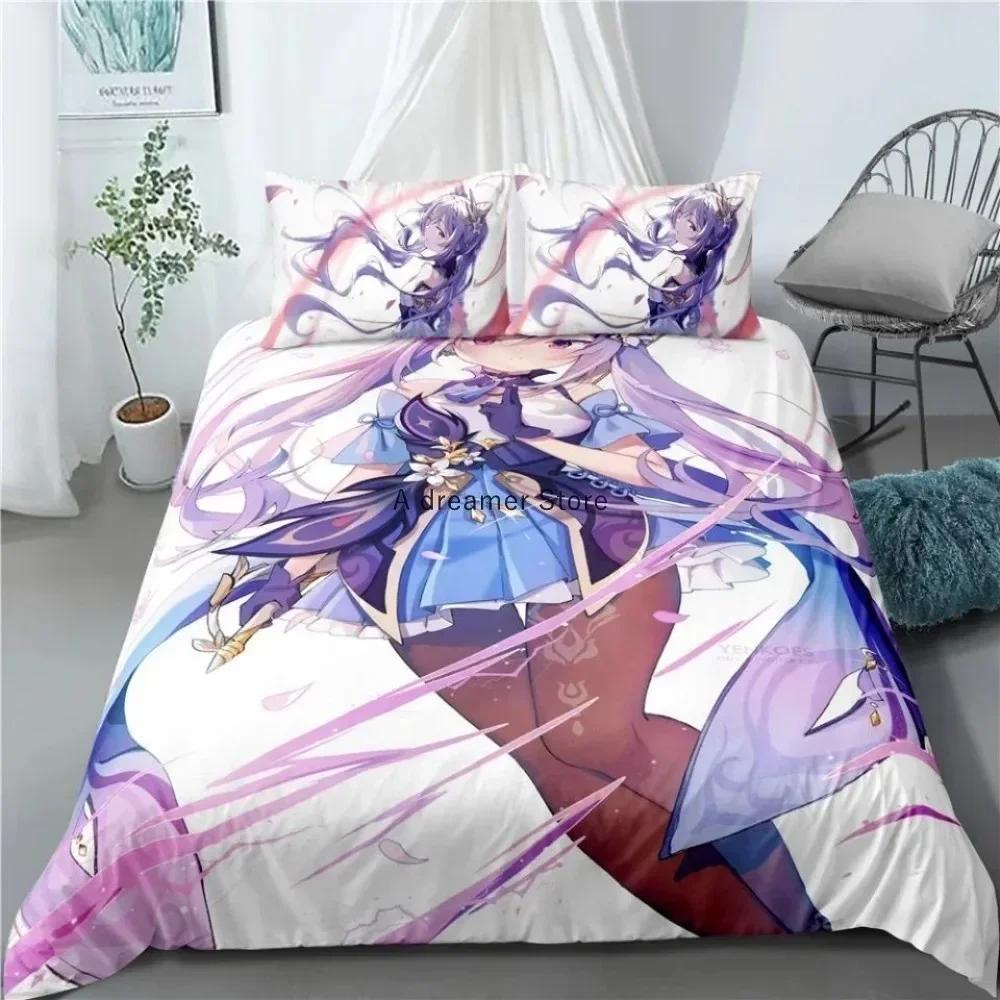 Touhou Project Ремилия Алая Дьяволица Комплект Постельного Белья 3D Печать Подходит для Спальни Мягкий Пододеяльник с Наволочками Домашний Текстиль