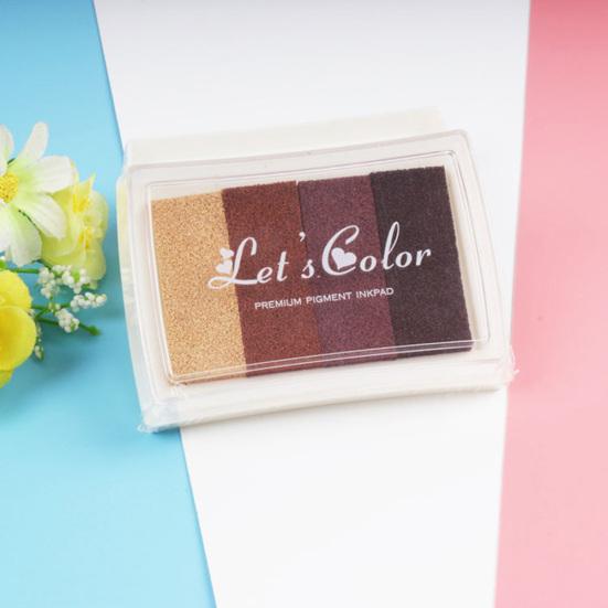 Colorful Stamp Inkpad Painting Drawing Wedding Fingerprint Scrapbooking Kids Toy