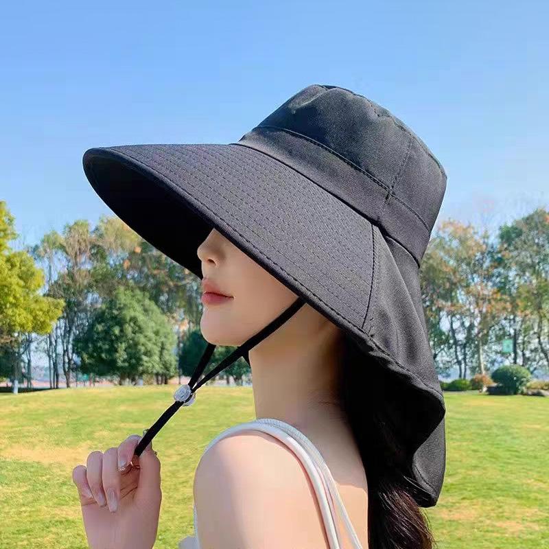 1 шт. Шаль с большими полями, дышащая шляпа, солнцезащитный козырек из полиэстера, ветрозащитная шляпа, защита от солнца, многоцветная