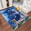 "Fantasy Blue Carpet with Unicorn, Starry Sky, and Cute Animals Design" Suitable for use as an anti-slip for living room bedroom sofas
