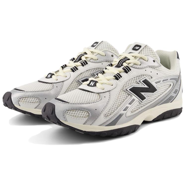New Balance 204L Серебристый Металлик Черный Унисекс Кроссовки Белый U204LSWD