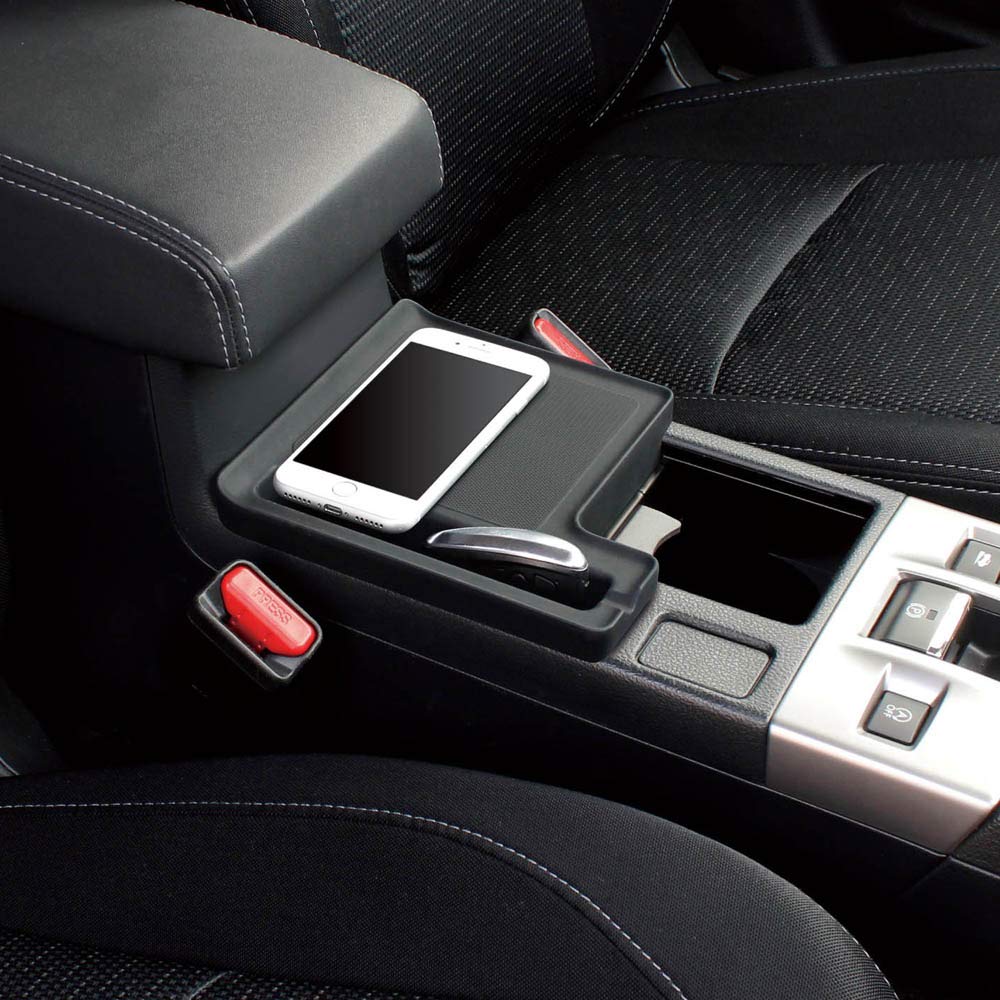 Консольный лоток Tsuchiya Yac для Subaru серии VM, Levorg, специфичный для автомобиля, черный, SY-SB5