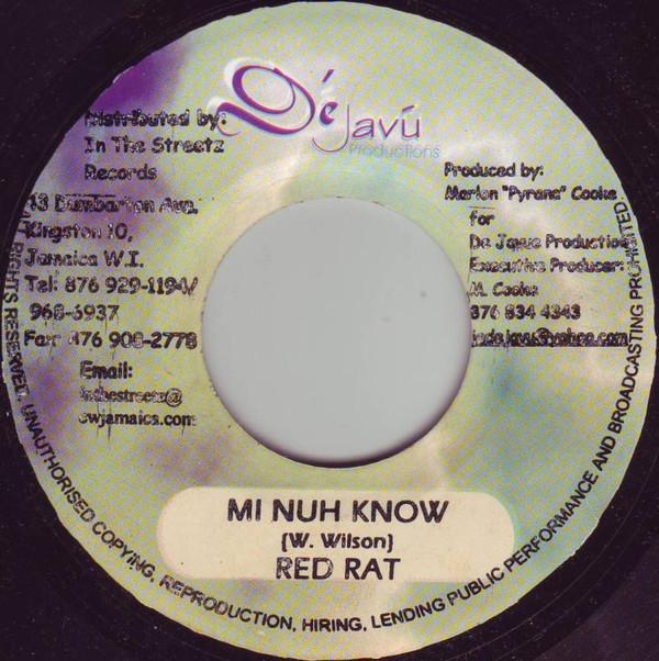 7-дюймовая пластинка RED RAT MR. G Ми Ну Знаю Дети НИКАКИХ D Jav Продукт 2002 Ямайка Регги Ска Даб Использованный