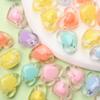 Конфетный цвет для изготовления ювелирных изделий, россыпью бусины, сделай сам, поделки, 10 шт., 13*17 мм, подвеска в форме сердца, оптовая продажа, ожерелье, браслет, прозрачный акрил, унисекс