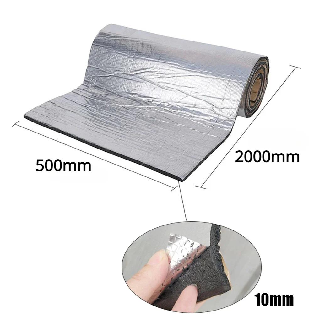 1-3PCS 500*800mm 2mm Car Sound Mat Proofing Deadener Heat Noise Insulation Deadening Mat Hood Closed Cell Foam Accessories