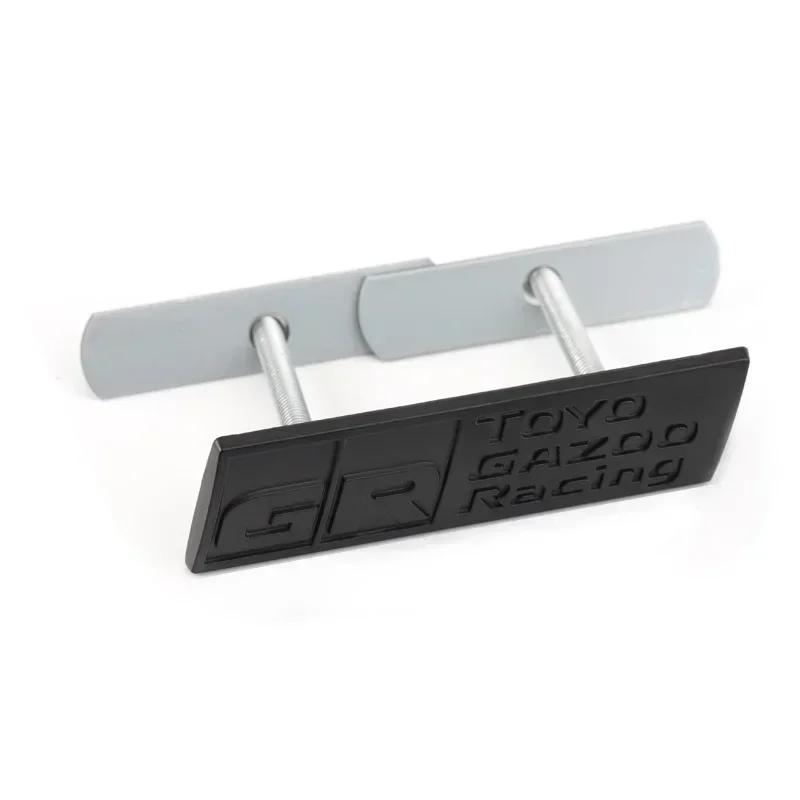 Car Logo Head Grille Rear Badge for Toyota GR Toyo Gazoo Racing Yaris Prius Supra Corolla Camry Crown Prado Corolla Sienta Hilux