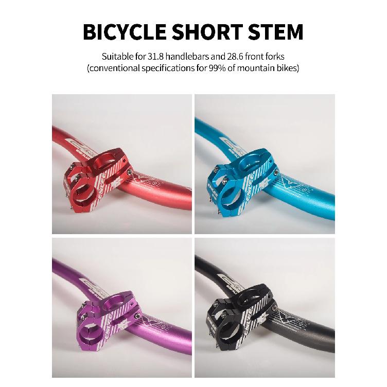 ENLEE MTB Stem 31.8x45mm High-Strength Short Handlebar Stem Aluminum Alloy Bicycle Bridge Racing Downhill Bike / Road Bike Stem