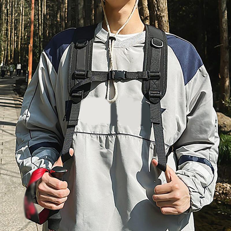 New Workwear Style Large-Capacity Backpack Lightweight Water-Resistant Multi-Pocket Outdoor Travel Backpack